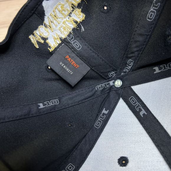 12 Monkeys Vapor Hat Flexfit Black Strapback Adjustable Cap Gold Logo Vape Brand - Picture 9 of 12